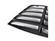 LV Style Rear Window Louvers; Unpainted (08-23 Challenger)