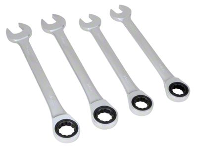 Metric Ratcheting Wrench Set; 4-Piece Set
