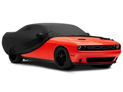 Moda SuperStretch Indoor Car Cover with Challenger Logo; Black (08-23 Challenger)