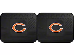 Molded Rear Floor Mats with Chicago Bears Logo (Universal; Some Adaptation May Be Required)