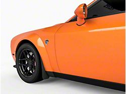 Mud Flaps; Front; Matte Black Vinyl (18-23 Challenger Widebody)