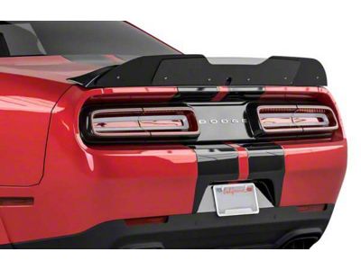 V3R Wicker Bill Rear Spoiler Add-On; Urban Camo Vinyl (15-23 Challenger)