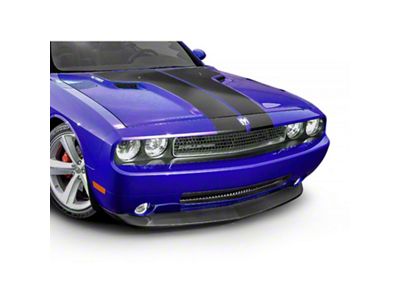 MVZ Style Front Chin Spoiler; Matte Black (08-10 Challenger)