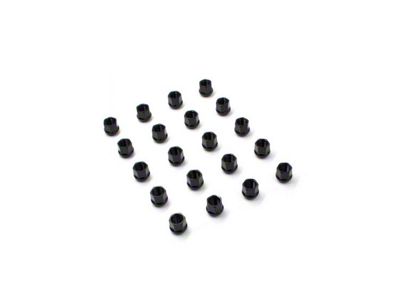 OE Bulge Black Acorn Lug Nut Kit; 3/4-Inch; Set of 20 (08-23 Challenger)