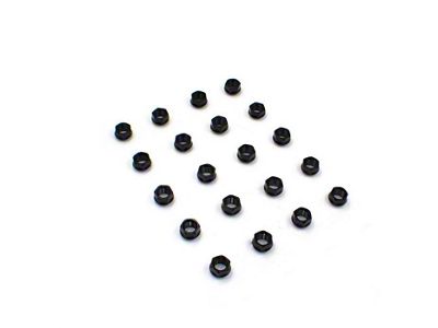 OE Bulge Black Acorn Lug Nut Kit; 3/4-Inch; Set of 20 (08-23 Challenger)