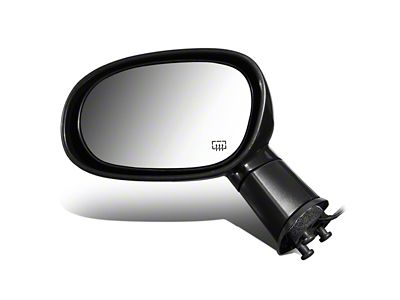 OE Style Powered Heated Side Mirror; Black; Driver Side (08-14 Challenger)