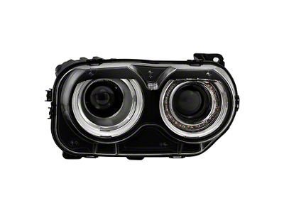 OEM Style Headlight; Black Housing; Clear Lens; Passenger Side (15-23 Challenger w/ Factory HID Headlights)