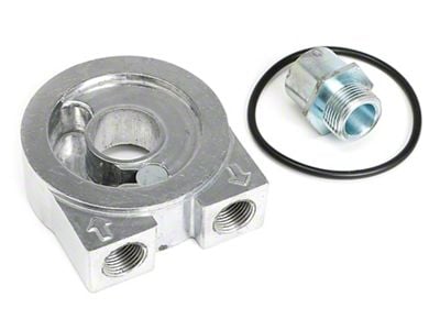 Oil Cooler Sandwich Adapter; 22mm x 1.50 Threads (09-21 3.5L, 5.7L HEMI Challenger, Excluding Scat Pack)