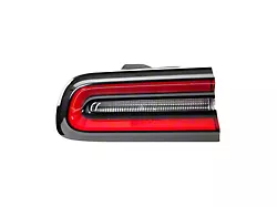 Replacement Outer Tail Light; Black Housing; Red/Clear Lens; Driver Side (15-23 Challenger)