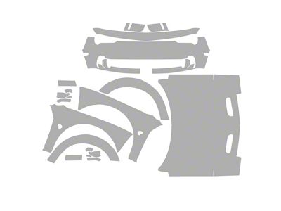 Paint Protection PPF Pre-Cut Kit; Complete Full Front Kit; Gloss (19-23 Challenger SRT Hellcat Widebody)