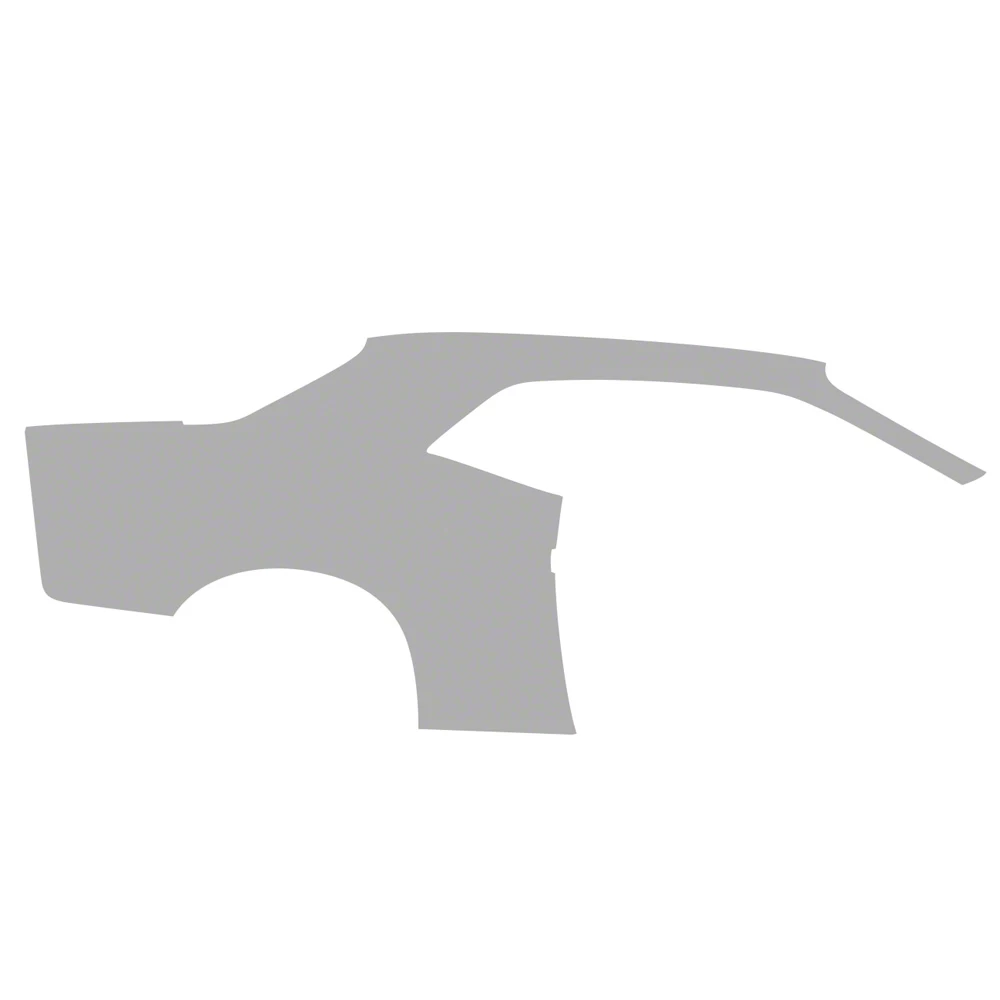 Challenger Paint Protection PPF Pre-Cut Kit; Full Passenger Side Rear ...
