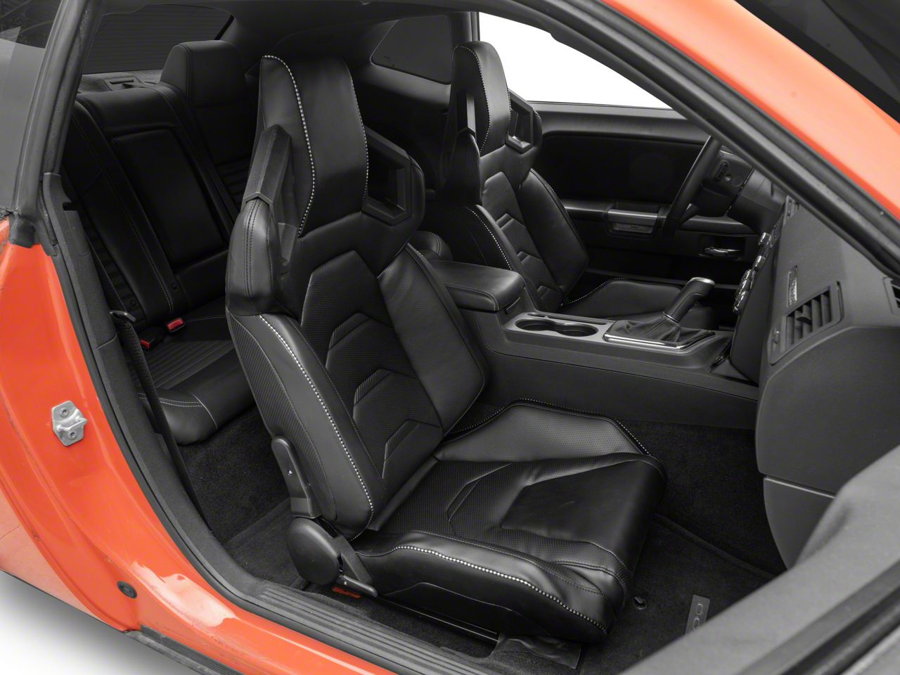 Challenger Perforated Vinyl Racing Bucket Seats with Seat Sliders