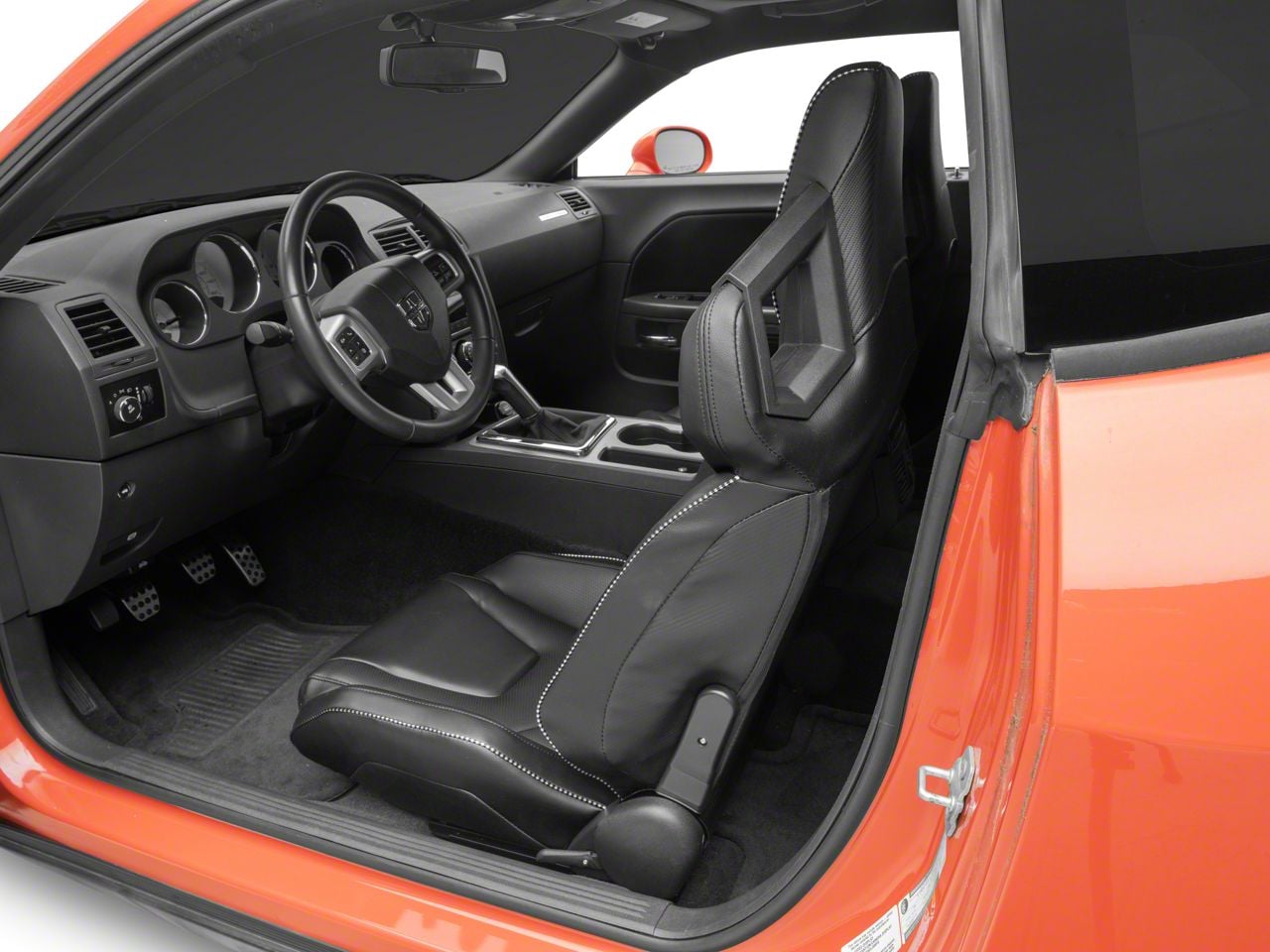 Challenger Perforated Vinyl Racing Bucket Seats with Seat Sliders