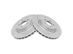 Performance Drilled and Slotted Rotors; Front Pair (08-14 Challenger SRT8; 15-17 Challenger 392 Hemi Scat Pack, R/T 392, R/T Scat Pack, Scat Pack; 18-20 Challenger w/ Brembo Brakes)