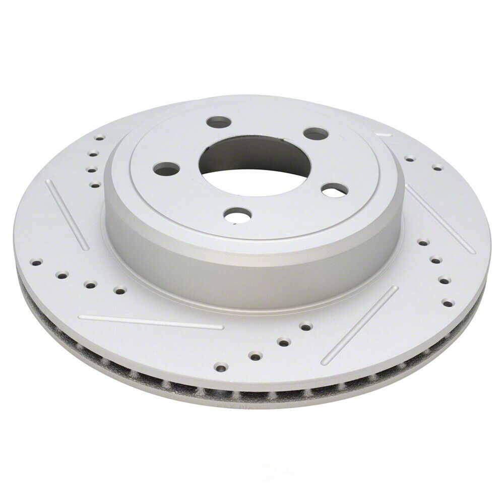 Challenger Performance Drilled and Slotted Rotors; Front and Rear (08 ...