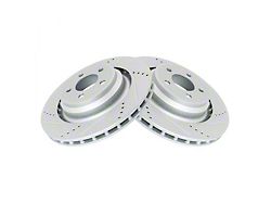Performance Drilled and Slotted Rotors; Rear Pair (08-14 Challenger SRT8; 15-23 Challenger w/ 4 or 6-Piston Front Calipers)
