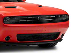 Phantom Style Stainless Steel Billet Upper Grille; Black (08-14 Challenger)