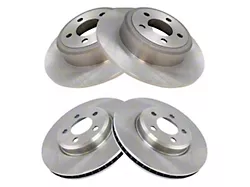 Plain Vented and Solid Rotors; Front and Rear (08-20 Challenger w/ 12.60-Inch Solid Rotors)