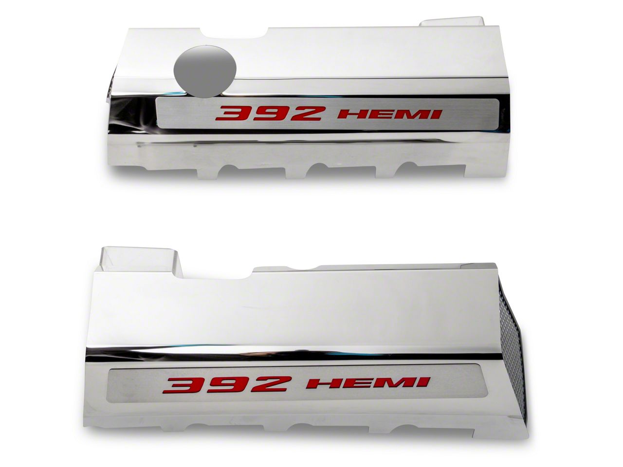 Challenger Polished Fuel Rail Covers with 392 HEMI Lettering
