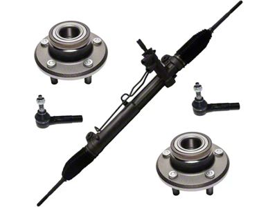 Power Steering Rack and Pinion with Wheel Hub Assemblies and Outer Tie Rods (08-10 Challenger)