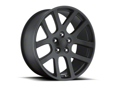PR107 Matte Black Wheel; 20x9; 20mm Offset (08-23 RWD Challenger, Excluding SRT Demon, SRT Hellcat & SRT Jailbreak)
