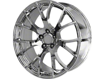 PR161 Chrome Wheel; Rear Only; 20x10; 18mm Offset (08-23 RWD Challenger, Excluding SRT Demon)