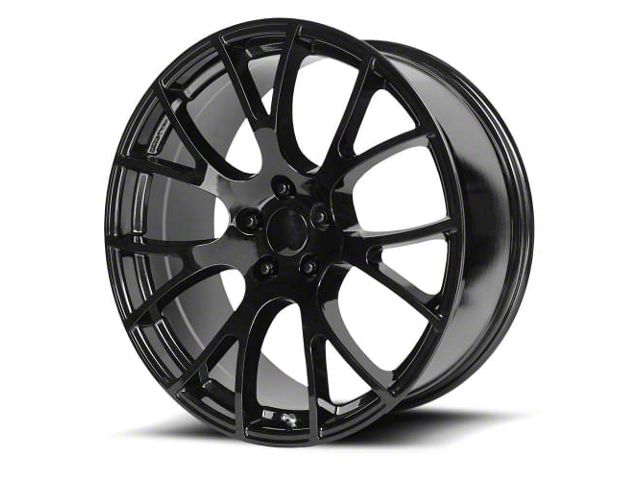 PR161 Gloss Black Wheel; Rear Only; 20x10 (08-23 RWD Challenger, Excluding SRT Demon)