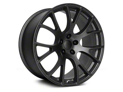 PR161 Matte Black Wheel; 22x9.5; 18mm Offset (08-23 RWD Challenger, Excluding SRT Demon)