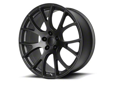 PR161 Matte Black Wheel; Rear Only; 20x10 (08-23 RWD Challenger, Excluding SRT Demon)