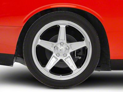PR186 Chrome Wheel; Rear Only; 20x10.5; 25mm Offset (08-23 RWD Challenger, Excluding SRT Demon)