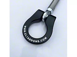 Premium Stealth Tow Hook with Cerakote Black Shaft and Black D-Ring; Front and Rear (15-23 Challenger)