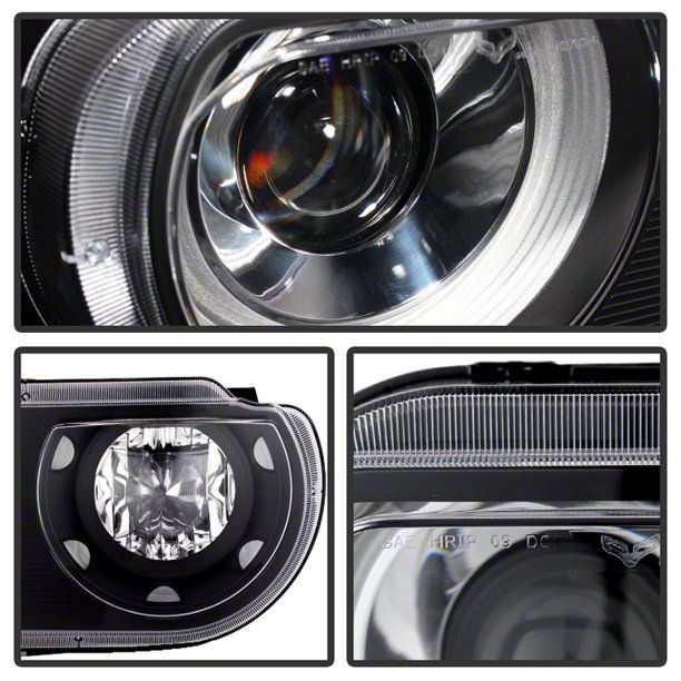 大量入荷 Challenger Projector Headlights; Black Housing; Clear Lens 蛍光灯・電球