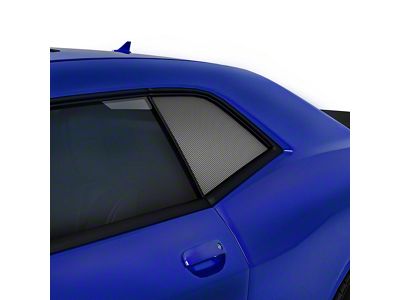 Quarter Window Blackout Vinyl; Gloss Black (08-23 Challenger)