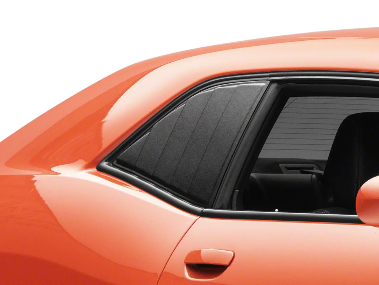 Challenger Quarter Window Louvers; Gloss Black (08-23 Challenger