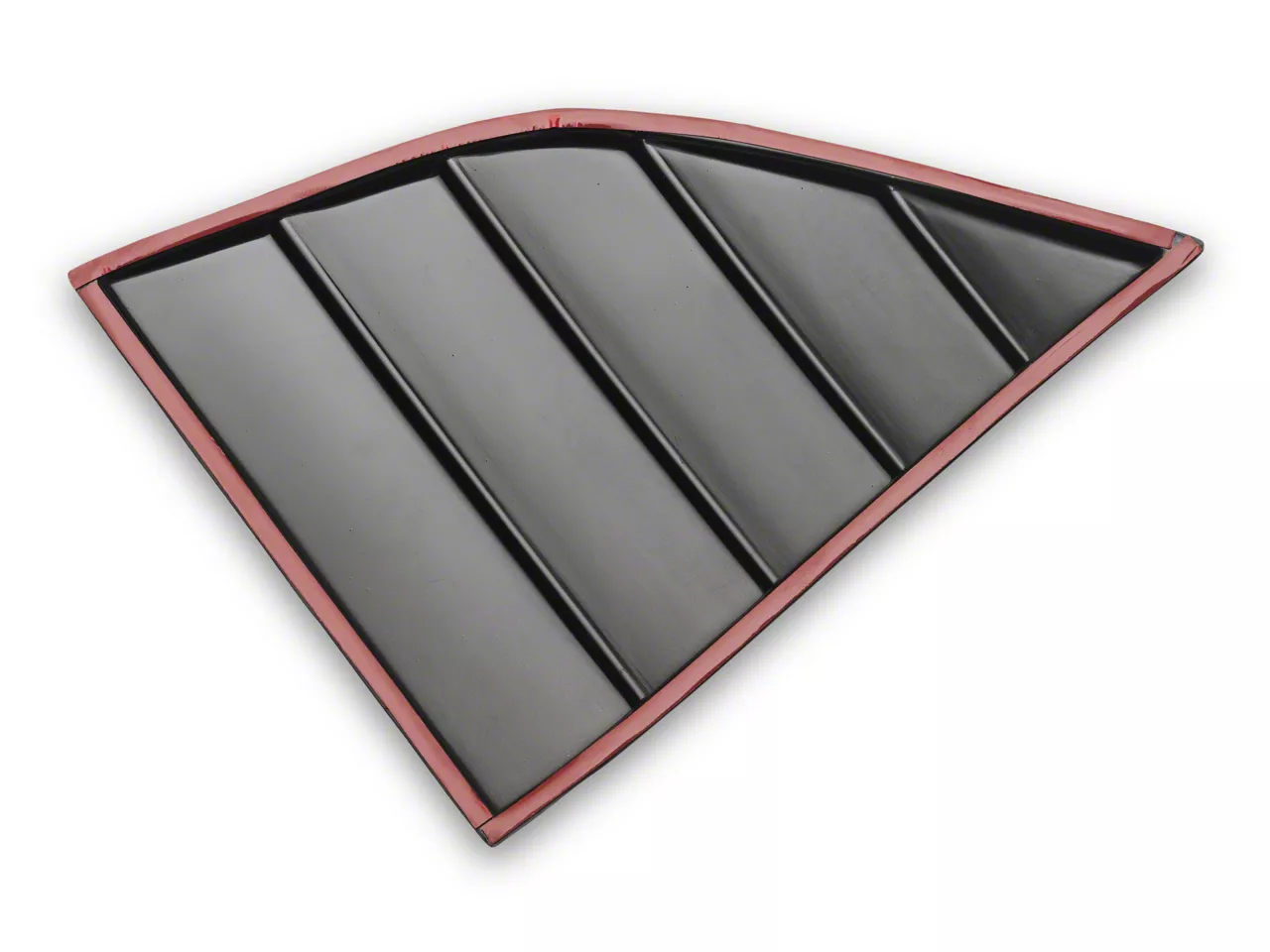 Challenger Quarter Window Louvers; Gloss Black (08-23 Challenger