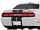 Rally Double T-Stripes; Matte Black (15-18 Challenger)