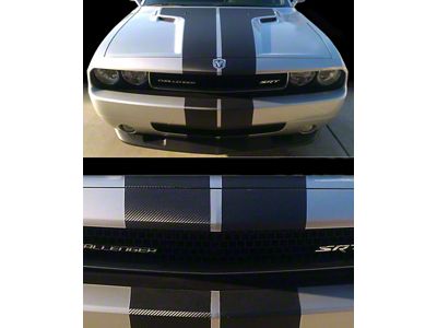 Rally Stripes; Carbon Fiber (19-23 Challenger)