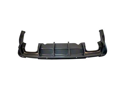 RC Rear Diffuser; Gloss Honeycomb Weave Carbon Fiber (15-23 Challenger, Excluding Widebody)