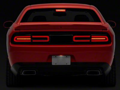 Rear Black Out Panel; Smoked (15-23 Challenger)