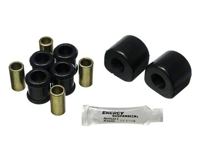 Rear Sway Bar Bushings with End Link Bushings; 18mm; Black (08-23 Challenger)