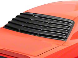 Rear Window Louvers; Gloss Black (08-23 Challenger)