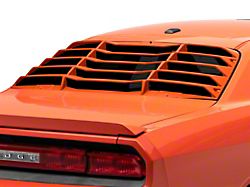 Rear Window Louvers; Unpainted (08-23 Challenger)