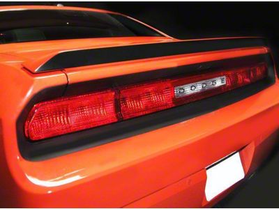 Rear Wing Blackout Stripe; Gloss Black (11-14 Challenger)