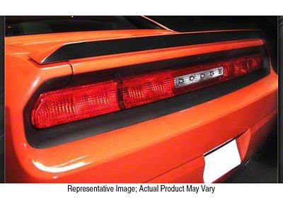 Rear Wing Blackout Stripe; Gloss Red (15-18 Challenger)