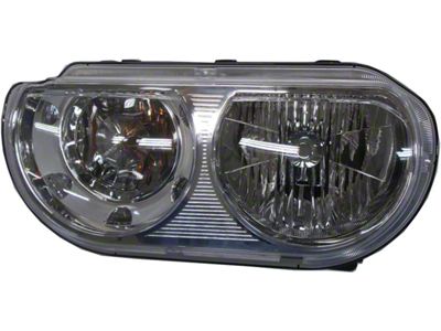 Replacement Halogen Headlight; Driver Side (08-14 Challenger w/ Factory Halogen Headlights)