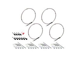 RGBW Wheel Light Set; 15.50-Inch (Universal; Some Adaptation May Be Required)