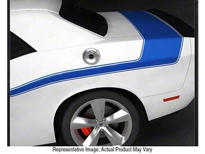 SEMA Mopar Style Side Stripes; Gloss Black (11-14 Challenger)