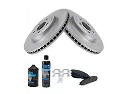Semi-Metallic Brake Rotor, Pad, Brake Fluid and Cleaner Kit; Front (08-19 Challenger w/ 13.60-Inch Front Rotors & Vented Rear Rotors)