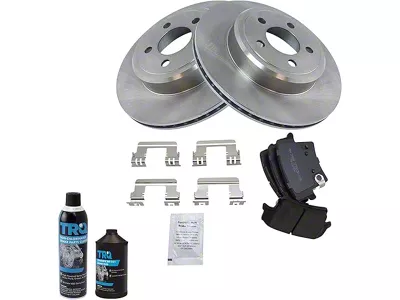 Semi-Metallic Brake Rotor and Pad Kit; Rear (08-14 Challenger SRT8; 2015 Challenger Scat Pack; 2016 Challenger 392 HEMI Scat Pack Shaker; 16-18 Challenger R/T 392, R/T Scat Pack)
