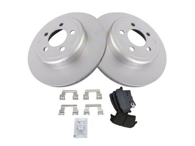 Semi-Metallic Brake Rotor and Pad Kit; Rear (08-18 Challenger w/ Vented Rear Rotors)